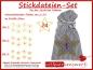 Preview: Stickdatei Adventskalender-Zahlen 1-24 im Doodle-Stern 3 Sets mit 24 Sternen für Weihnachten Adventskalenderzahlen